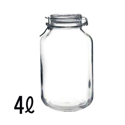 bormioli rocco ボルミオリロッコ ガラス製フィドジャー 4L （保存容器/ガラス瓶/保存瓶/保存ビン）｜pet-square-cat