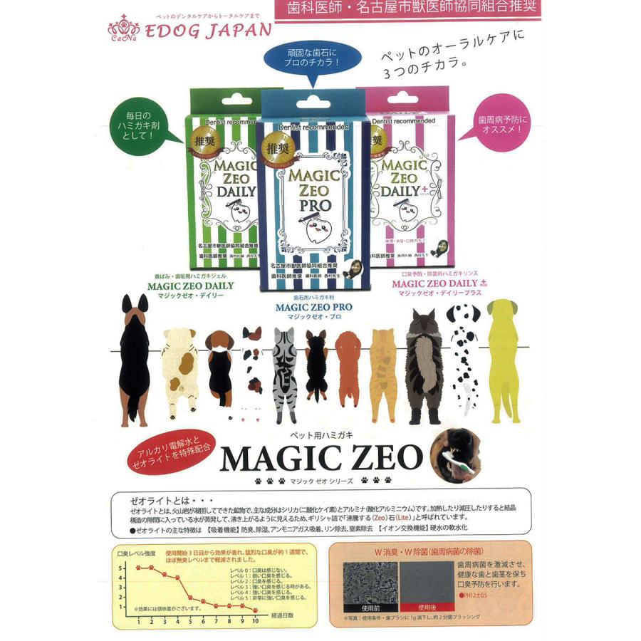 犬 猫 歯の黄ばみ 歯石 除去 歯磨き EDOG JAPAN マジック ゼオ プロ(1