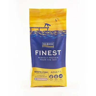 フィッシュ4ドッグ　オーシャンホワイトフィッシュ小粒 12kg の商品画像