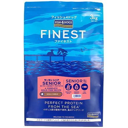 フィッシュ4 フィッシュ4ドッグ ファイネストサーモン シニア小粒 3kg