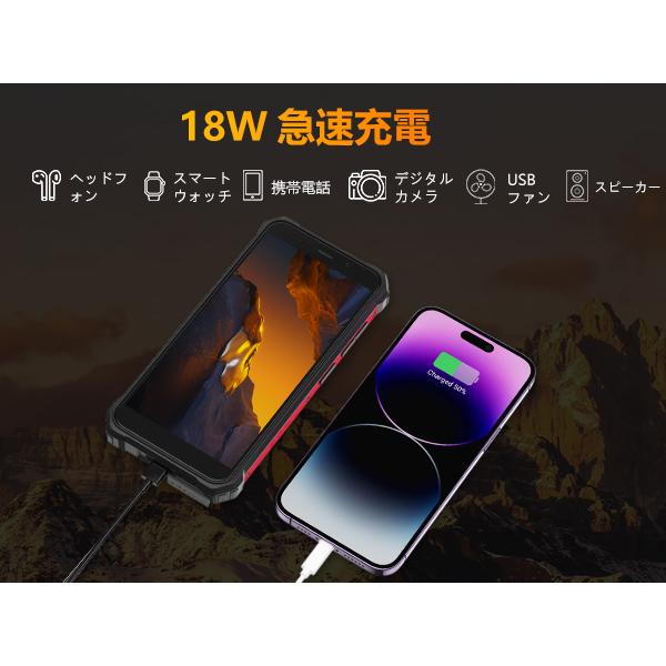FOSSiBOT F101P スマホ Android13 SIMフリー 7 64GB 10600mAh 18W急速 