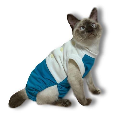 猫術後服 猫保護服 猫用術後ウェア 引っかき 噛みつき対策 Xs Sin 04 Petanimalsヤフー店 通販 Yahoo ショッピング