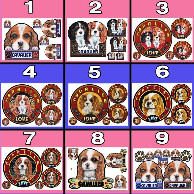 新着 犬 ステッカー キャバリア マグネット 可愛い 車 防水 耐水 ホーム＆キッチン
