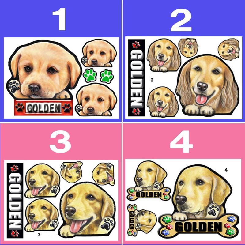 爆買い送料無料 ゴールデンレトリバー ステッカー 犬 シール 可愛い 車用 壁 玄関 ゴールデン オリジナル オーダーメイド グッズ プレゼント シルエット おしゃれ かわいい 顔 Discoversvg Com