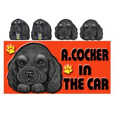 名入れ 犬 ステッカー アメリカンコッカースパニエル8 シール ネーム入れok オーダー 可愛い 車 Dog In Car グッズ プレゼント ドッグ B 1 8 O ステッカーグッズのペットちゃん 通販 Yahoo ショッピング