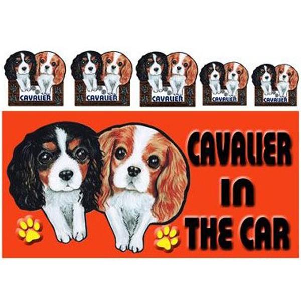 Dog In The Car ステッカー キャバリア5 犬 シール オーダー 可愛い 車 グッズ プレゼント ドッグ