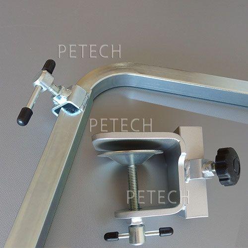 【日本製】トリミングテーブル用　長さ調整可能　万力式Ｌ型セット（角アーム棒・リード付）　【中・大型犬用】　★ |  | 02