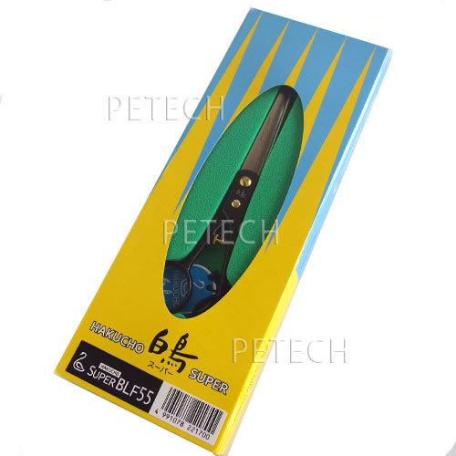 東京理器　白鳥　ＳＵＰＥＲ　ＢＬＦ-55　ギザ刃（純鹿セーム皮12×12cm付） トリミングシザー【5.5インチ】　【メール便対応】　★ |  | 02