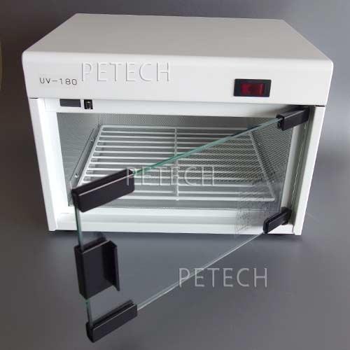紫外線消毒器  ボーテ　ホワイト　ガラス扉　ＩＣタイマー付　6W×1　【日本製】 | 日鈑工業 | 01