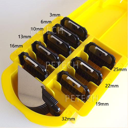 F.I.A.シャーク・ミニマイクロ用 アタッチメント コーム9個セット F.I.A. ステンレスアタッチメント シャーク・ミニマイクロ用 9個