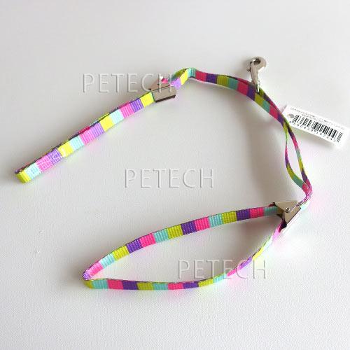 細めアジャスタブル（10mm）　マルチストライプビビット　【トリミング用リード】　【メール便対応】★ | 