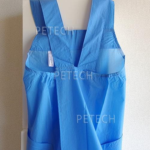 【防水、静電気防止】３４１３　ワコウ　サロンエプロン　アクアブルー　たすき掛け　【メール便対応】★ |  | 01