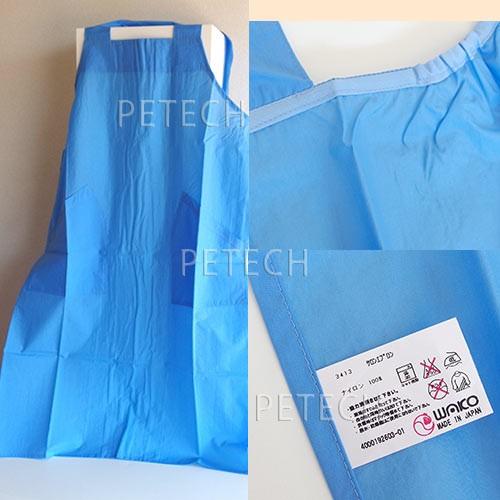 【防水、静電気防止】３４１３　ワコウ　サロンエプロン　アクアブルー　たすき掛け　【メール便対応】★ |  | 02