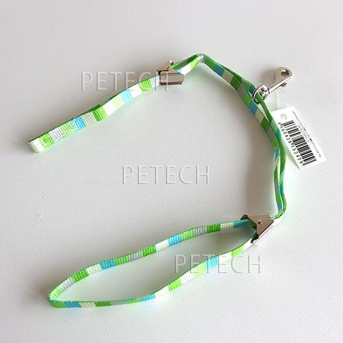 細めアジャスタブル（10mm）　ストライプグリーン　【トリミング用リード】　【メール便対応】★ | 