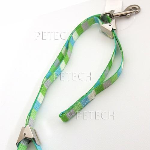 細めアジャスタブル（10mm）　ストライプグリーン　【トリミング用リード】　【メール便対応】★ |  | 01