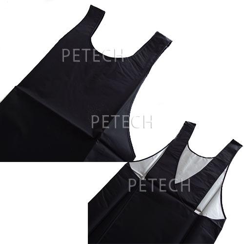 【防水】トリマー用リバーシブルエプロン（ブラック/シルバー）　【メール便対応】★ | 