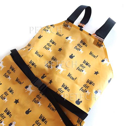 【防水】トリミングエプロン　Wonderful柄　アジャスターバックルタイプ　防水エプロン　【メール便対応】　★ | Chien Mechant | 01