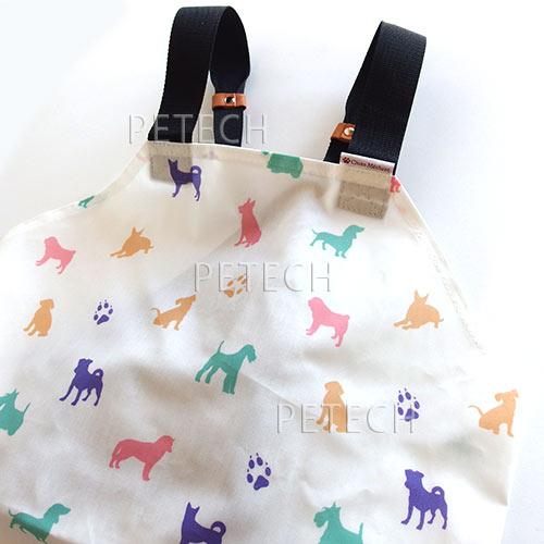 【防水】トリミングエプロン　シルエット柄　アジャスターバックルタイプ　防水エプロン　【メール便対応】　★ | Chien Mechant