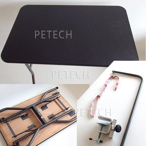 【日本製】【ブラック】トリミングテーブル Ｍ ブラック×ガンメタ (万力アーム付)　★ |  | 01