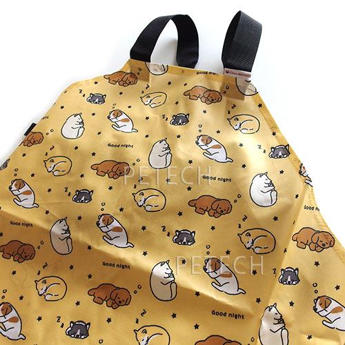 【防水】トリミングエプロン　Good night柄　アジャスターバックルタイプ　防水エプロン　【メール便対応】　★ | Chien Mechant