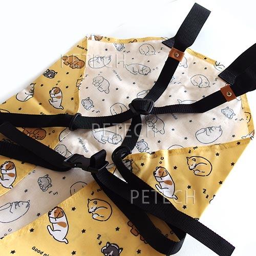 【防水】トリミングエプロン　Good night柄　アジャスターバックルタイプ　防水エプロン　【メール便対応】　★ | Chien Mechant | 01