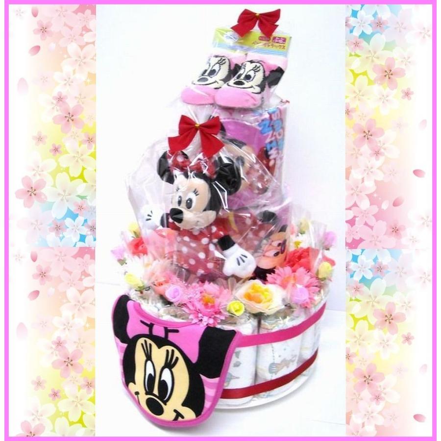 美しい 直送ギフト対応可 出産祝い おむつケーキ ディズニー 女の子用ミニー ３段おむつケーキ ３m ヌイグルミ付き Babylonrooftop Com Au