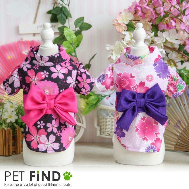 犬服 Petfind 花柄の浴衣 浴衣 着物 七夕 お祭り 花火大会 犬服 犬の服 猫の服 マジックテープタイプ Crma 1194 Pet Find Yahoo ショッピング店 通販 Yahoo ショッピング