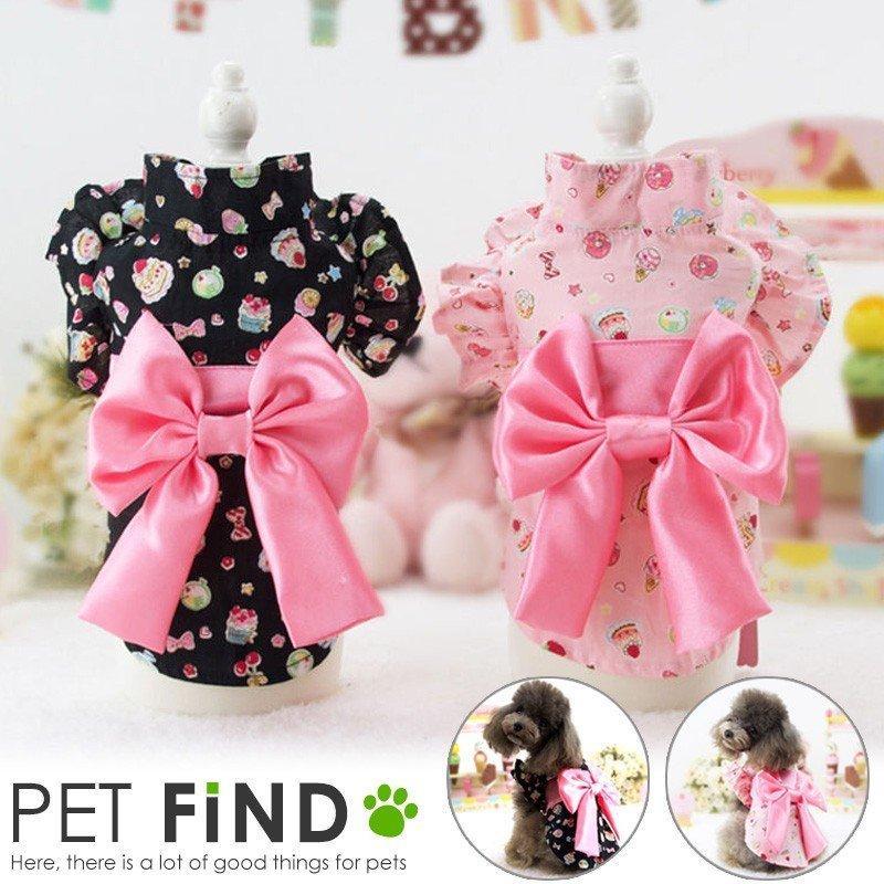 犬服 Petfind 花柄の浴衣 浴衣 着物 七夕 お祭り 花火大会 犬服 犬の服 猫の服 スイーツ浴衣アラモード Crma 1226 Pet Find Yahoo ショッピング店 通販 Yahoo ショッピング