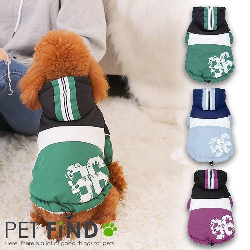 犬服 Petfind 防寒 犬 犬の服 秋冬 小型犬 中型犬 86ブルゾンジャンパー 裏ボア ストライプ リード穴 S 2xl Crma 1317 Pet Find Yahoo ショッピング店 通販 Yahoo ショッピング