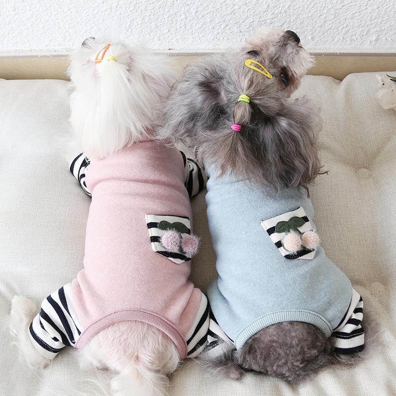 やんぐりーふ　犬服　手編み　ロンパース　3枚 スヌードフリースロンパース5-6号】犬 服 ロンパース ハイネック