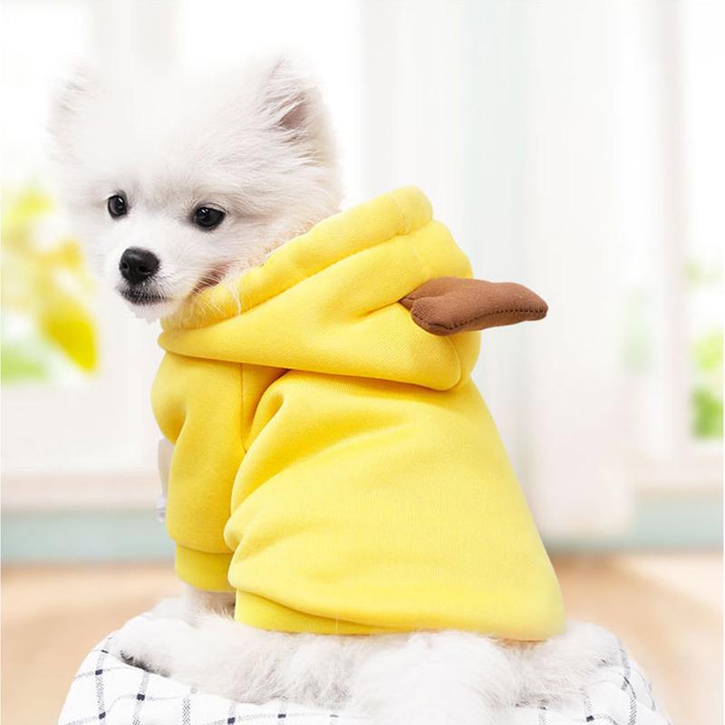 PET FiND 犬服 犬 犬の服 秋冬 コスプレパーカー りんご バナナ