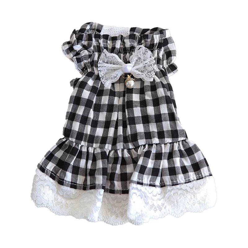 PET FiND（ペットファインド） 犬 服 パール付きギンガムチェック