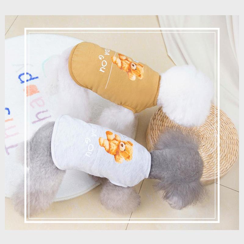 犬服 PETFiND 送料無料 DADAGOU BEAR クマ シャツ シンプル 部屋着 伸縮性 コットン100% お散歩 小型犬 / 小型犬 / 中型犬 可愛い|petfind|11