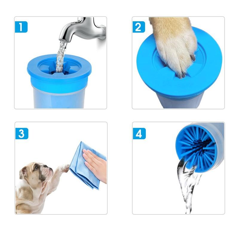 ペット用品 足洗いカップ PET WASH FEET ドッグフットウォッシュ ブラシカップ ペット用 散歩帰りの犬用 犬の足洗い