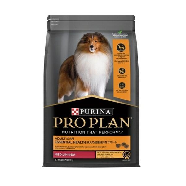 【箱売り 4個セット】◇ネスレ日本 12519098プロプラン中型犬成犬用チキン3kg