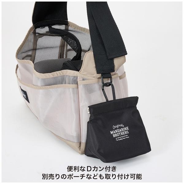 マンダリンブラザーズ メッシュショルダーバッグ ブラック L : ペット