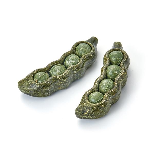 ◇マルカン ミニマルランド ナチュラハ デンタルトイ エンドウ豆 2個入