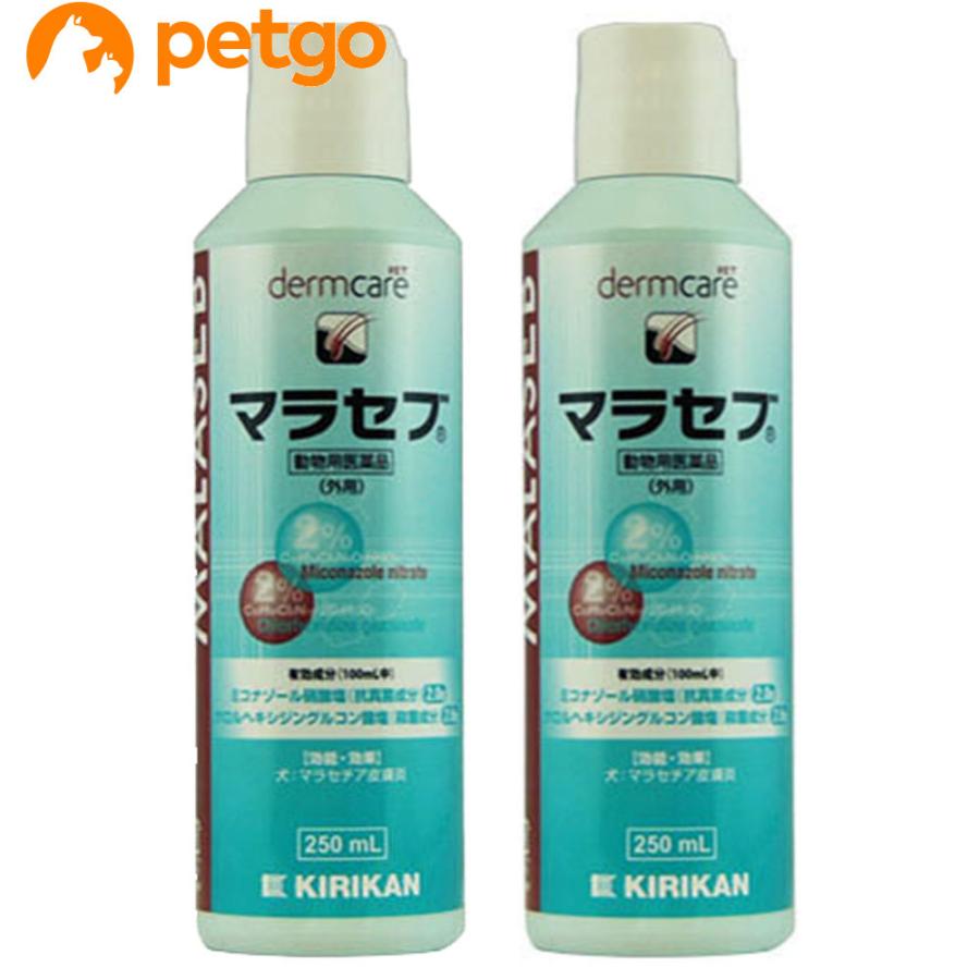 【2本セット】マラセブ シャンプー 犬用 250mL（動物用医薬品）（Yahoo!・ペットゴー 3号館 ヤフー店）