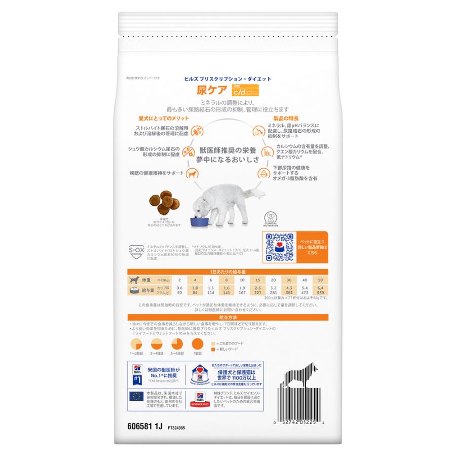 ヒルズ 食事療法食 犬用 c/d シーディー マルチケア 尿ケア ドライ