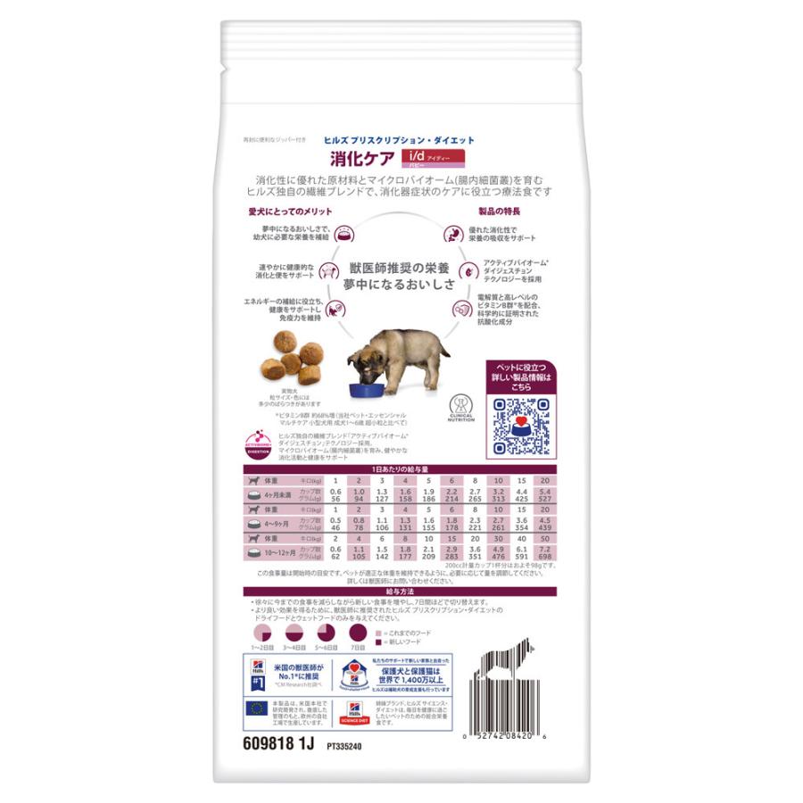 Hill's i/d 消化ケア パピー用 500g×6袋 ヒルズ 食事療法食 犬用 i/d アイディー パピー 消化ケア ドライ 500g