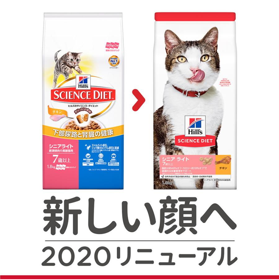 ヒルズ サイエンスダイエット シニアライト チキン 肥満傾向の高齢猫用