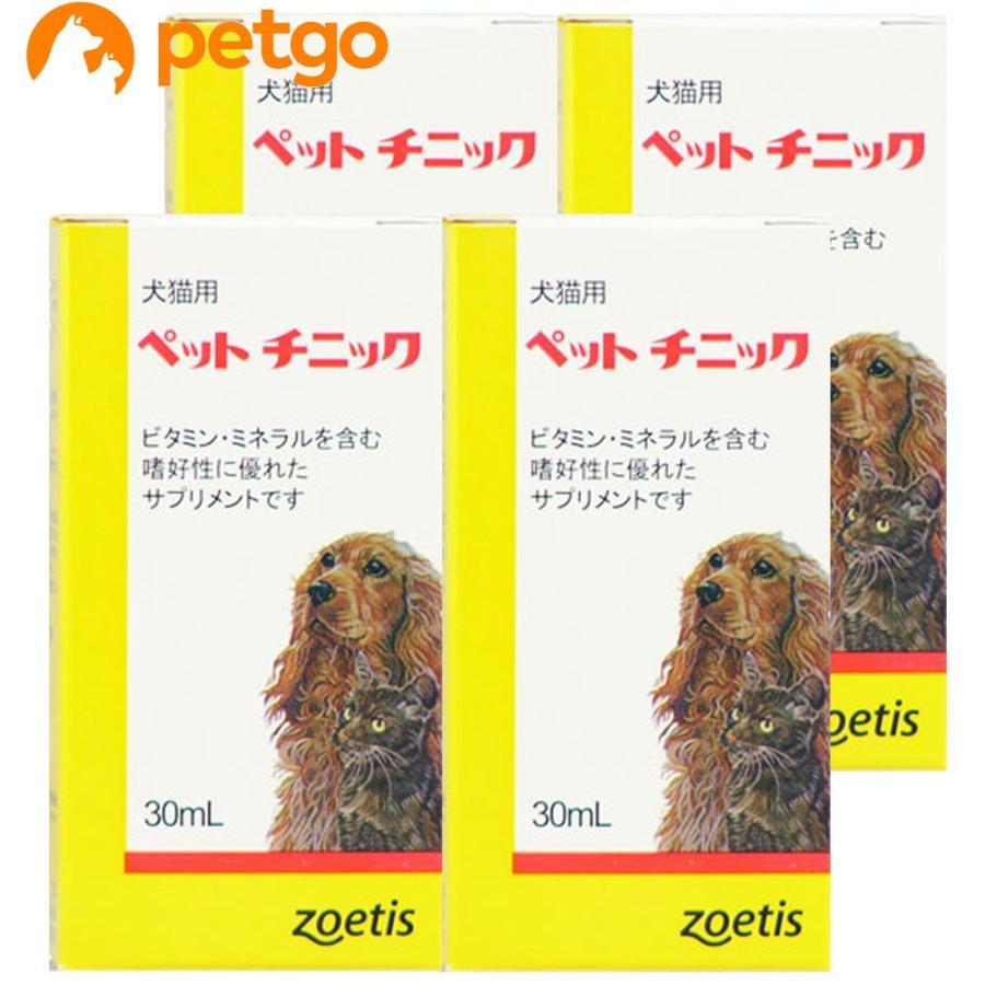 【4個セット】ペットチニック 犬猫用 30mL｜petgo