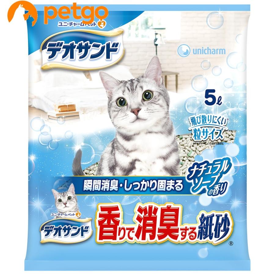 ユニ・チャーム ペットケア デオサンド 香りで消臭する紙砂 ナチュラル