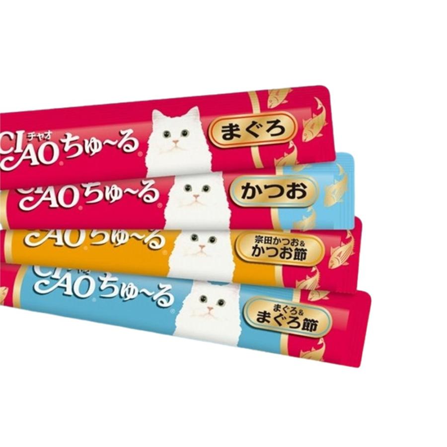 CIAO(チャオ) ちゅ〜る まぐろ・かつおバラエティ 120本入り CIAO ちゅ
