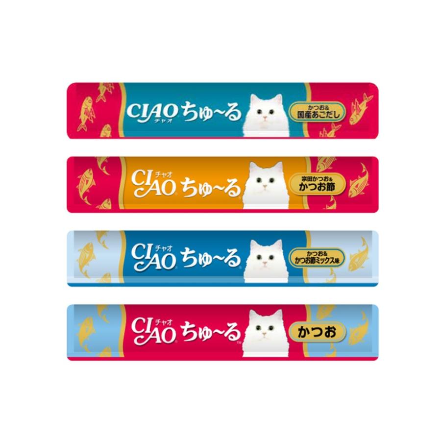9 いなば CIAO おさかなちゅーる 4種のバラエティ 400本 いなばペットフード CIAO(チャオ)ちゅ〜るかつお海鮮バラエティ40本
