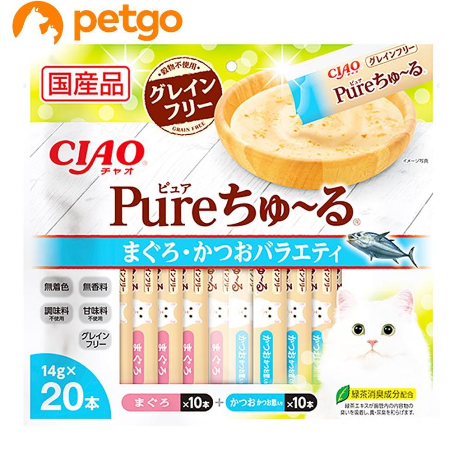 Ciao チャオ Pureちゅ る まぐろ かつおバラエティ 本入り ペットゴー ヤフー店 通販 Yahoo ショッピング