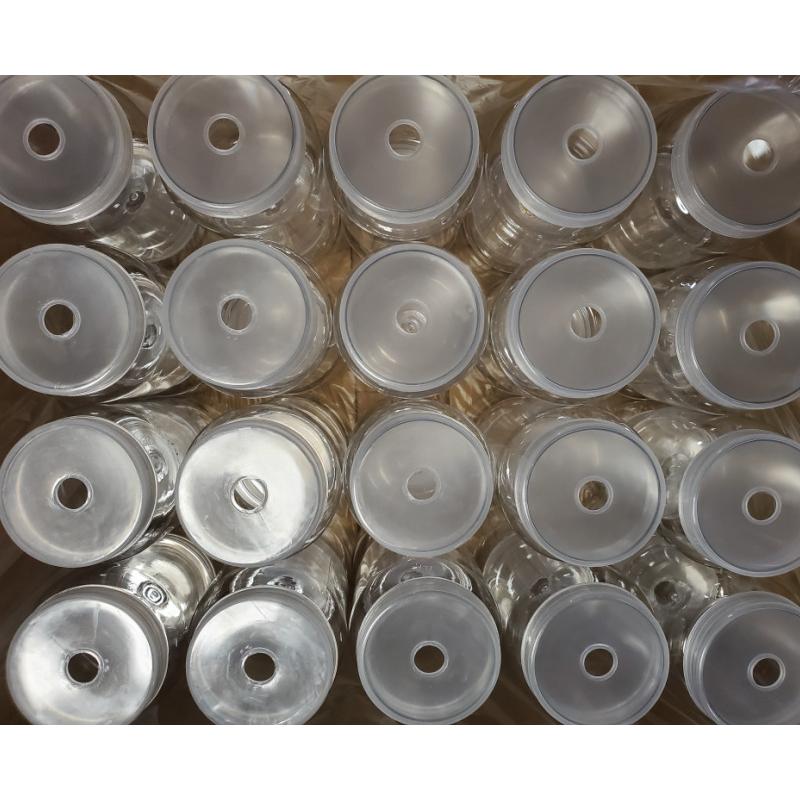 【送料無料】硬質クリアボトル　800ｍｌ　（通気穴あけ加工済・フィルター付き）４０本セット