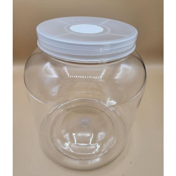 送料無料】硬質透明PETボトル容器 3200ml （通気穴あけ加工済