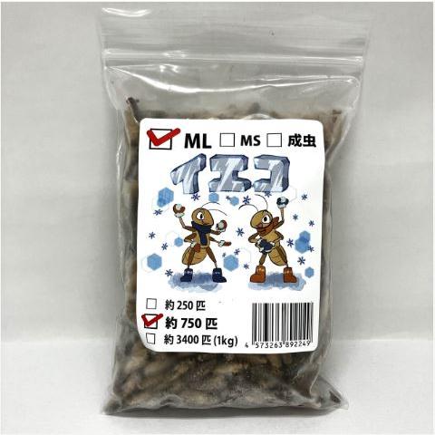 【送料無料・邑楽ファーム・クール便発送】冷凍イエコオロギ　ＭＬサイズ(約750匹入り)（Yahoo!・ペットグッズ りりあ）