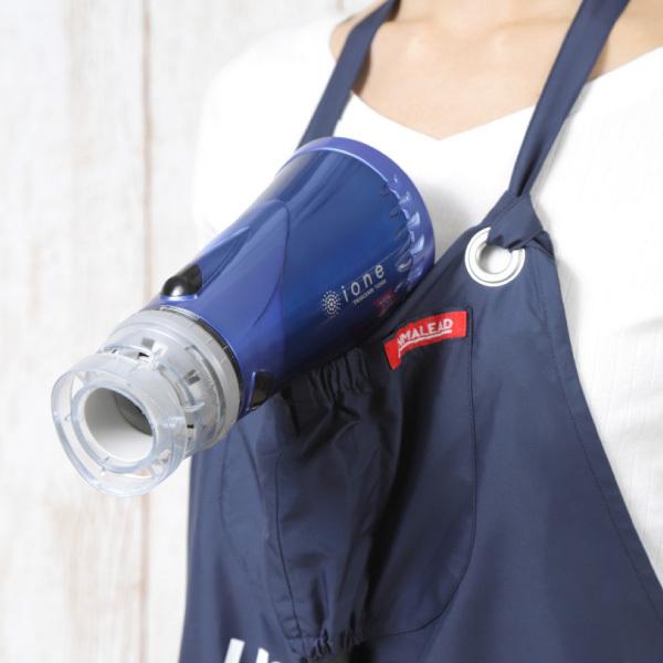 ドライヤーがセットできる」 トリマー専用 超撥水エプロン お名前入り